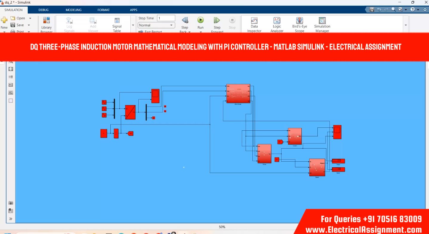 3-Phase Induction Motor Modeling - MATLAB Simulink Simulation Explained screenshot 4